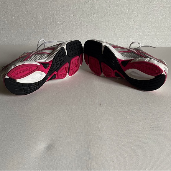 Reebok DMX Ride Running Shoes Lateral Flex Silver Gray Pink 039501 J82773 Sz 8 - Picture 5 of 10